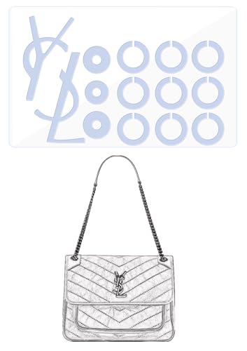 BagArmor Hardware Schutzfolie Kompatibel mit YSL Niki Medium/Large Geldbörse Hardware Aufkleber Transparent Anti-Kratzer Klar BagArmor Hardware Schutzfolie Kompatibel mit YSL Niki Medium/Large Geldbörse Hardware Aufkleber Transparent Anti-Kratzer Klar von BagArmor