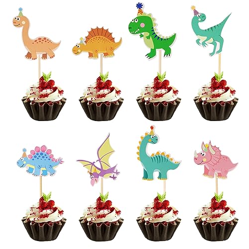 Bahan alamy 32 Stück Dinosaurier Cupcake Topper, Dinosaurier Kuchendekoration, Dino Thema Geburtstagstorte Dekoration für Kinder Geburtstag Baby Shower Party Dekorationen Zubehör Bahan alamy 32 Stück Dinosaurier Cupcake Topper, Dinosaurier Kuchendekoration, Dino Thema Geburtstagstorte Dekoration für Kinder Geburtstag Baby Shower Party Dekorationen Zubehör von Bahan alamy