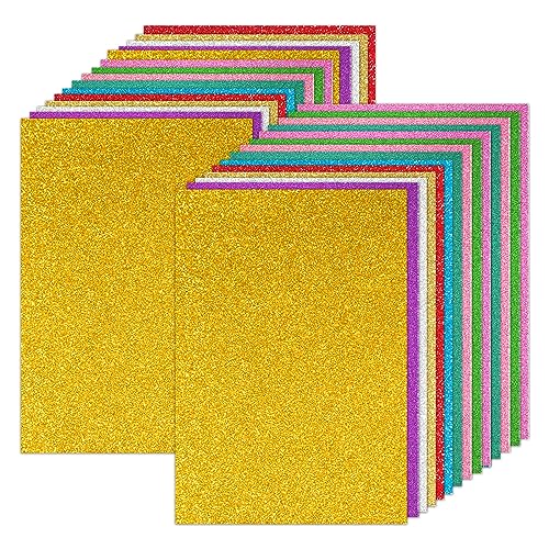 Glitzer-Karton, 30 Blatt in 10 Farben, 250 g/m², Premium-Glitzer-Kartonpapier für Bastelarbeiten, Scrapbooking, Dekorationen, Kartenherstellung Glitzer-Karton, 30 Blatt in 10 Farben, 250 g/m², Premium-Glitzer-Kartonpapier für Bastelarbeiten, Scrapbooking, Dekorationen, Kartenherstellung von Bahan alamy
