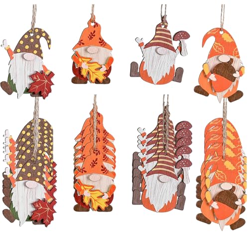 25 Stück Herbst Deko, Holz Deko Hänger, 4 Verschiedene Motive, Fensterhänger Für Herbstdeko, Tischdeko Und Geschenk, Mit Schnur Zum Aufhängen 25 Stück Herbst Deko, Holz Deko Hänger, 4 Verschiedene Motive, Fensterhänger Für Herbstdeko, Tischdeko Und Geschenk, Mit Schnur Zum Aufhängen von BaiDekun