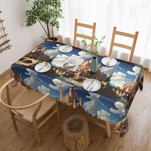 Baicrane Anime Castle Sky Tischdecke, 137 x 183 cm, quadratisch, elegant und perfekt für Esstische, Partys und besondere Anlässe. Baicrane Anime Castle Sky Tischdecke, 137 x 183 cm, quadratisch, elegant und perfekt für Esstische, Partys und besondere Anlässe. von Baicrane