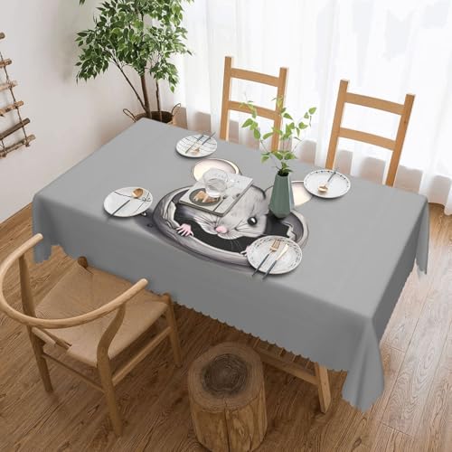 Baicrane Graue Ratten-Tischdecke, 137 x 183 cm, quadratisch, elegant und perfekt für Esstische, Partys und besondere Anlässe. Baicrane Graue Ratten-Tischdecke, 137 x 183 cm, quadratisch, elegant und perfekt für Esstische, Partys und besondere Anlässe. von Baicrane