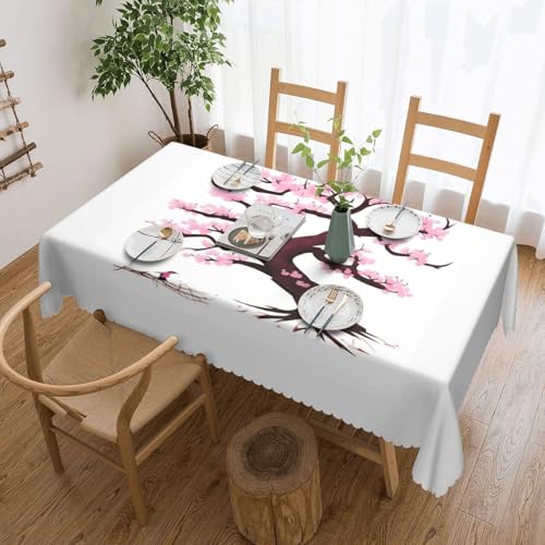 Baicrane Kirschblüten-Tischdecke, 137 x 183 cm, quadratisch, elegant und perfekt für Esstische, Partys und besondere Anlässe. Baicrane Kirschblüten-Tischdecke, 137 x 183 cm, quadratisch, elegant und perfekt für Esstische, Partys und besondere Anlässe. von Baicrane