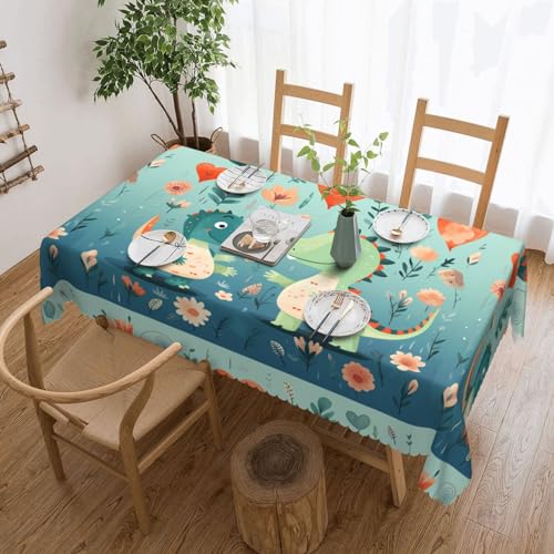 Baicrane Schöne kleine Dinosaurier-Baby-Tischdecke, 137 x 183 cm, quadratisch, elegant und perfekt für Esstische, Partys und besondere Anlässe. Baicrane Schöne kleine Dinosaurier-Baby-Tischdecke, 137 x 183 cm, quadratisch, elegant und perfekt für Esstische, Partys und besondere Anlässe. von Baicrane