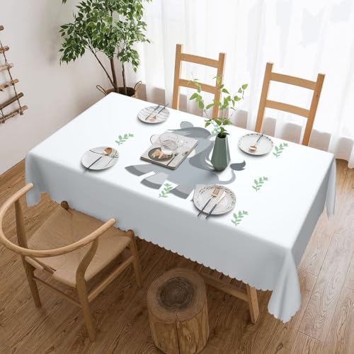Baicrane Tischdecke mit lächelndem Esel, 137 x 183 cm, quadratisch, elegant und perfekt für Esstische, Partys und besondere Anlässe. Baicrane Tischdecke mit lächelndem Esel, 137 x 183 cm, quadratisch, elegant und perfekt für Esstische, Partys und besondere Anlässe. von Baicrane