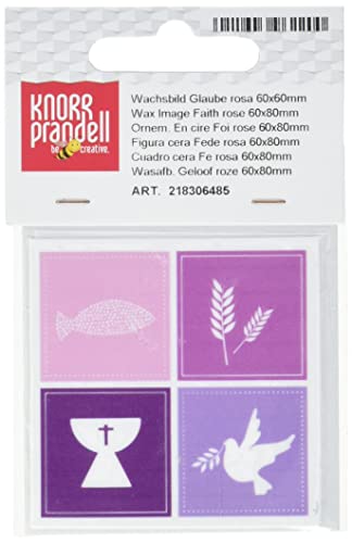 Baier & Schneider GmbH & Co. KG Wachsbild Glaube rosa 60x60mm Baier & Schneider GmbH & Co. KG Wachsbild Glaube rosa 60x60mm von Baier & Schneider