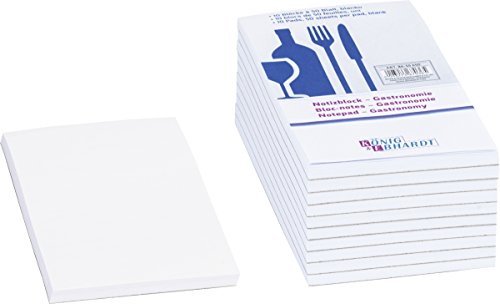 Baier und Schneider GmbH & Co. KG Baier & Schneider Notizblock Gastronomie, Klebebindung,70 g/qm, 75 x 140 mm, Weiß - 10 x 50 Blatt Baier und Schneider GmbH & Co. KG Baier & Schneider Notizblock Gastronomie, Klebebindung,70 g/qm, 75 x 140 mm, Weiß - 10 x 50 Blatt von Baier & Schneider