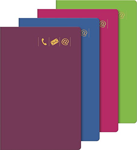 Baier & Schneider 1064669 Telefonringbuch, mappe Adressbuch, 1150 Nummern, Strapazierfähiger Einband in B grün, pink, bordeaux, blau sortiert von Baier & Schneider