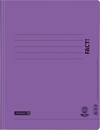 Brunnen 102010468 Schnellhefter A4, FACT!, aus Recyclingkarton) violett von Baier & Schneider