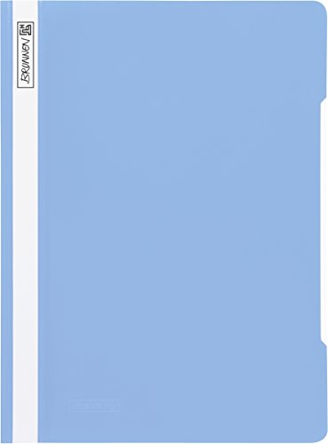 Zambrero Baier & Schneider Brunnen 102010932 Schnellhefter (A4, aus PP, glasklares Deckblatt) hellblau von Zambrero