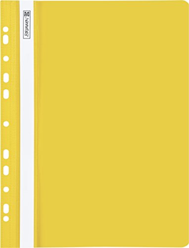 Brunnen 102015210 Schnellhefter (A4 gelocht, Office to go, glasklares Deckblatt) gelb von Baier & Schneider