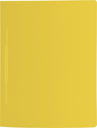 Brunnen Baier & Schneider Brunnen 102015610 Schnellhefter (A4, mit je einem Einsteckfach vorne und hinten, mit Amtsheftung, aus PP) gelb von Brunnen