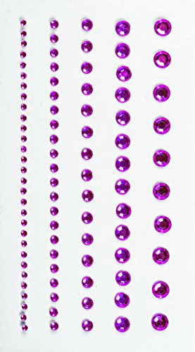 HEYDA 203782941 Acrylsticker mit Strasssteinen, rund, rosa von Baier & Schneider