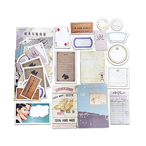 Bail Vintage Scrapbook Supplies Pack, Journal Vintage DIY Material Paper Journaling Supplies mit 4 Styles, Notebook Collage Album Sticker für Collage Bilderrahmen Dekor Fap von Bail