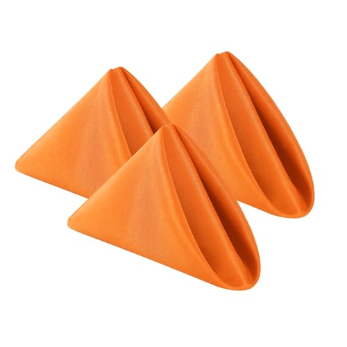 Bailarina Stoffservietten, Set mit 102 x 43,2 cm, waschbar, Polyester, quadratische Tischdecke, Serviette mit gesäumten Kanten, ideal für Bankette, Partys und Hochzeiten, Orange Bailarina Stoffservietten, Set mit 102 x 43,2 cm, waschbar, Polyester, quadratische Tischdecke, Serviette mit gesäumten Kanten, ideal für Bankette, Partys und Hochzeiten, Orange von Bailarina
