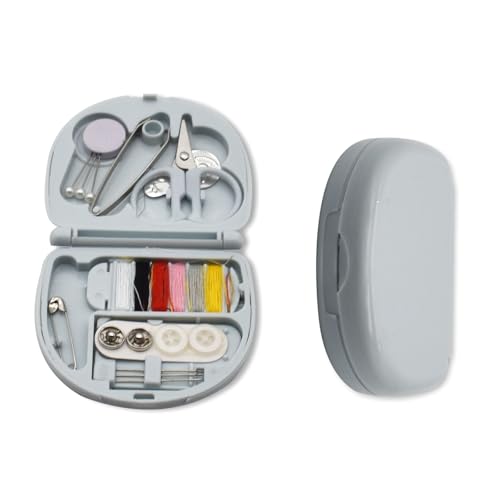 Bailinks 2-Set Tragbare Nähsets, Nähzubehör für Anfänger und Fortgeschrittene, Ideales Mini Nähset für Zuhause, Reisen und Notfälle, Perfektes Geschenk für Reisende und Nähbegeisterte (Blau) von Bailinks