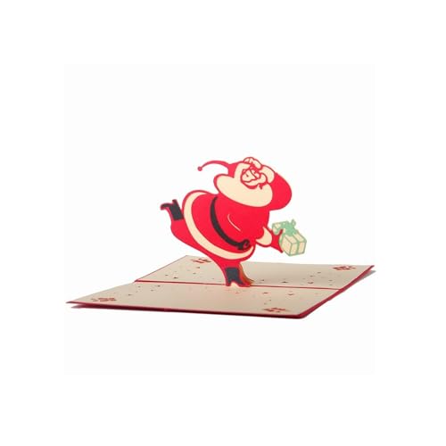 Baisacrafts Weihnachtskarten, Stanzformen, Dekoration, Stanzen, Kritzeln, Scrapbooking, Basteln, Weihnachtsstempel und Vorlage, Papierkarten, 5 Stück von Baisacrafts