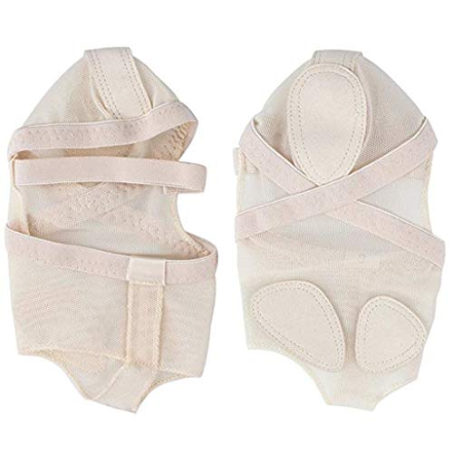 Baisdan Fuß-Tangas für Tanz, 1 Paar, Ganzkörper-Tanzunterwäsche, lyrische Schuhe, Netzstoff, Stretch, Tanzpfoten für Jazz-Ballett, moderne und zeitgenössische Tanzkleidung, beige, L Baisdan Fuß-Tangas für Tanz, 1 Paar, Ganzkörper-Tanzunterwäsche, lyrische Schuhe, Netzstoff, Stretch, Tanzpfoten für Jazz-Ballett, moderne und zeitgenössische Tanzkleidung, beige, L von Baisdan