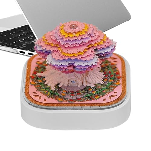 Bajbumgn 3D Notizblock, Papierskulptur Kalender, Abreißskulptur Aus Papierkunst Für Kinder Erwachsene Hausdekoration Adventsfest Feiertagsplanung Weihnachten von Bajbumgn