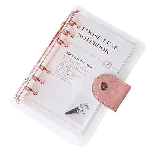 Bajbumgn A6 Ordner,Transparenter 6 Ring Budget Planer | Jährlicher Notizblock für Gesundheit Mental Gewohnheit Aufgabe Training Hausputz Geburtstag Urlaub Party Reise Studium Workout | Urlaub von Bajbumgn