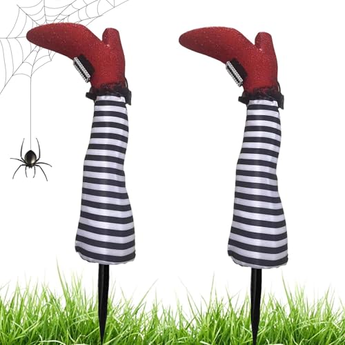 Bajbumgn Hexenbeine Steckschmuck,Gartendeko Pfähle 2 Stück | Spannende Dekoration Für Vorgarten Terrasse Balkon Rasen Und Einfahrt Bajbumgn Hexenbeine Steckschmuck,Gartendeko Pfähle 2 Stück | Spannende Dekoration Für Vorgarten Terrasse Balkon Rasen Und Einfahrt von Bajbumgn