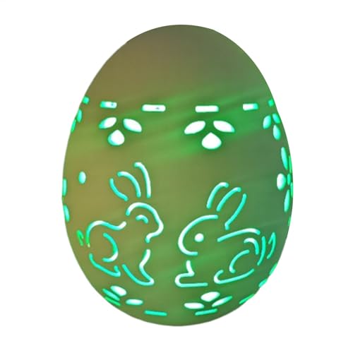 Bajbumgn Osterdeko LED Ostereier mit LED Licht, Frühlingsdeko Eier aus Keramik, Ostern Tischdeko Ostereier mit Beleuchtung, Leuchtendes Osterei für Party Dekoration von Bajbumgn