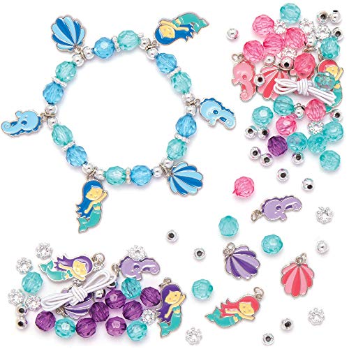 Baker Ross AT681 Bettelarmband Meerjungfrau Bastelset - 3er Pack, Perfekt für Mädchen zum Basteln als Kinderschmuck, Kindergeburtstag basteln, Silbernen Baker Ross AT681 Bettelarmband Meerjungfrau Bastelset - 3er Pack, Perfekt für Mädchen zum Basteln als Kinderschmuck, Kindergeburtstag basteln, Silbernen von Baker Ross