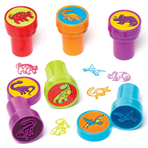 Baker Ross AV293 Dinosaurier Stempel für Kinder - 10er Pack, Stempelset für Kinder, Perfekt für Kindergeburtstag Mitgebsel von Baker Ross
