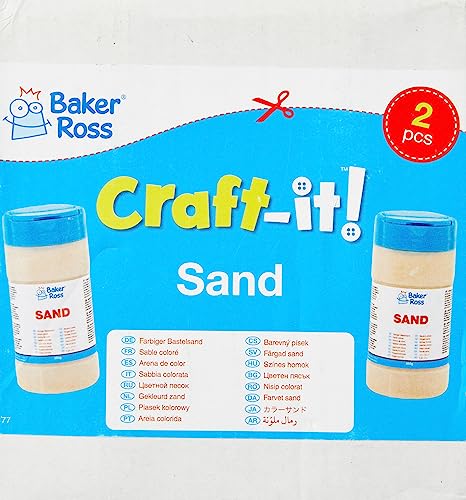 Baker Ross AW427 Glitzersand, 6er-Pack, für alle Kunstprojekte, Bastelarbeiten zum Abziehen und Aufkleben oder zum Befüllen von Vasen, sortiert Baker Ross AW427 Glitzersand, 6er-Pack, für alle Kunstprojekte, Bastelarbeiten zum Abziehen und Aufkleben oder zum Befüllen von Vasen, sortiert von Baker Ross