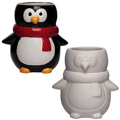 Baker Ross AX349 Keramik-Blumentöpfe in Pinguin-Form, 2 Stück, für Kinder zum Bemalen und Bepflanzen, Mittel Baker Ross AX349 Keramik-Blumentöpfe in Pinguin-Form, 2 Stück, für Kinder zum Bemalen und Bepflanzen, Mittel von Baker Ross