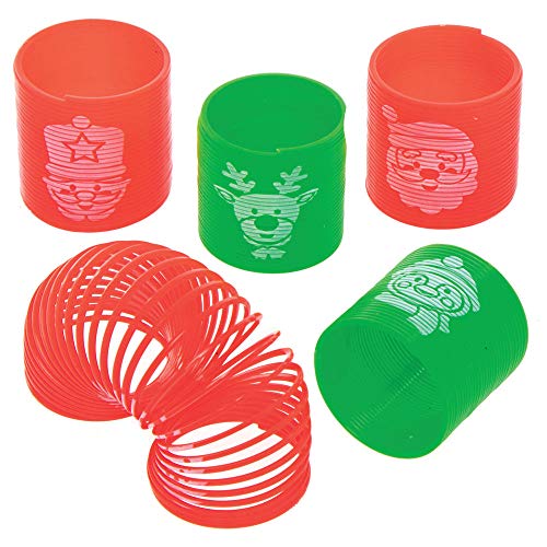 Baker Ross AX453 Slinky-Spielzeug für Weihnachtsfeiertage, Federspielzeuge für Kinder, Nikolausgeschenk, Füller für Partytüten und kleines Spielzeug für Kinder, 12 Stück Baker Ross AX453 Slinky-Spielzeug für Weihnachtsfeiertage, Federspielzeuge für Kinder, Nikolausgeschenk, Füller für Partytüten und kleines Spielzeug für Kinder, 12 Stück von Baker Ross