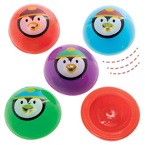 Baker Ross AX582 Pinguin Hüpf-Popper - 12 Stück, Lustiges Spielzeug für Kinder zur Winterzeit perfekte Party, Beute, Preis oder Korbfüller von Baker Ross
