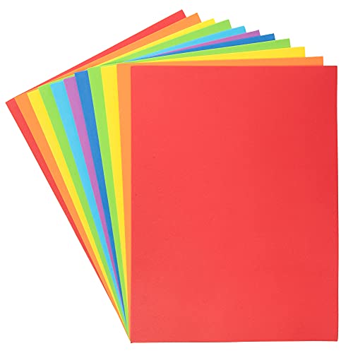 Baker Ross AX949 Regenbogen Moosgummi Platten - 20er Pack, DIN A4 Flexibles Kunstzubehör zum Basteln für Kinder und Erwachsene von Baker Ross