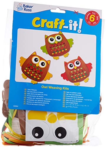 Baker Ross Eule Webset (6 Stück) - Creative für Kinder von Baker Ross