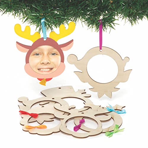 Baker Ross FC165 Weihnachten Holz Bilderrahmen zum Bemalen - 10 Stück, Bilderrahmen für Kinder zum Bemalen und Aufhängen, Personalisierte Weihnachtsbaum Dekoration Baker Ross FC165 Weihnachten Holz Bilderrahmen zum Bemalen - 10 Stück, Bilderrahmen für Kinder zum Bemalen und Aufhängen, Personalisierte Weihnachtsbaum Dekoration von Baker Ross