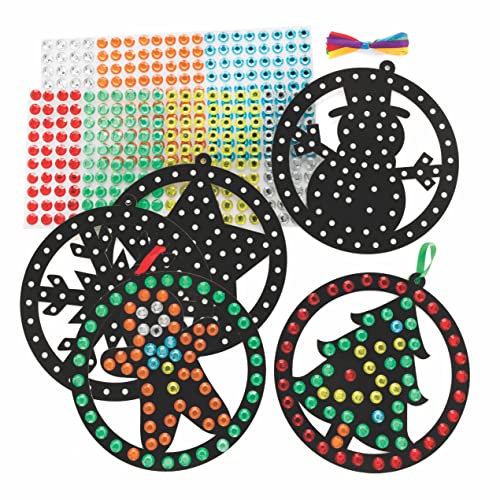 Baker Ross FC198 Weihnachtsbastelset mit Schmucksteinen - 4er Pack, Kreativset für Kinder, mit selbstklebenden Schmucksteinen Baker Ross FC198 Weihnachtsbastelset mit Schmucksteinen - 4er Pack, Kreativset für Kinder, mit selbstklebenden Schmucksteinen von Baker Ross