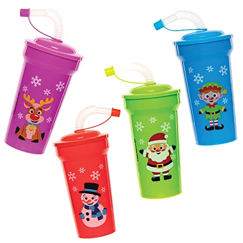 Baker Ross FC253 Weihnachtsbecher mit Strohhalm - 4er Pack, zum Ausmalen und Gestalten für Kinder, Kindergeburtstags Aktivitäten Baker Ross FC253 Weihnachtsbecher mit Strohhalm - 4er Pack, zum Ausmalen und Gestalten für Kinder, Kindergeburtstags Aktivitäten von Baker Ross