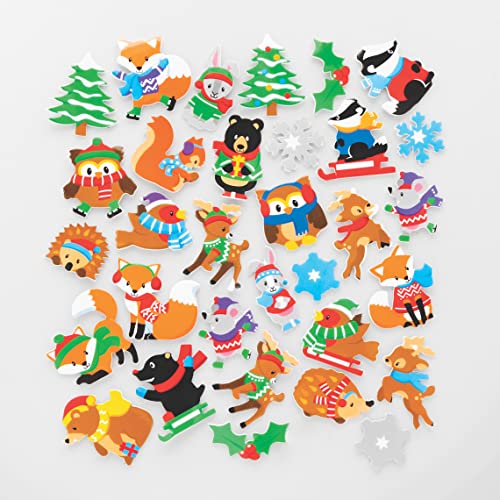 Baker Ross FC285 Winterwald-Moosgummi-Aufkleber auf der Rolle im Vorteilspack, 200 Stück, Kinder-Aufkleber, ideal für Kunst- und Bastelprojekte, Kartenherstellung und Scrapbooking Baker Ross FC285 Winterwald-Moosgummi-Aufkleber auf der Rolle im Vorteilspack, 200 Stück, Kinder-Aufkleber, ideal für Kunst- und Bastelprojekte, Kartenherstellung und Scrapbooking von Baker Ross