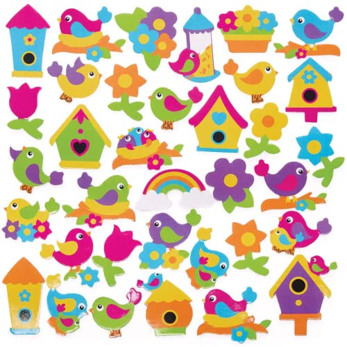 Baker Ross FC684 Vogel Moosgummi Sticker - 200 Stück, Großpackung Schaumstoff Aufkleber für Kinder zum Basteln, Gestalten und Dekorieren Baker Ross FC684 Vogel Moosgummi Sticker - 200 Stück, Großpackung Schaumstoff Aufkleber für Kinder zum Basteln, Gestalten und Dekorieren von Baker Ross