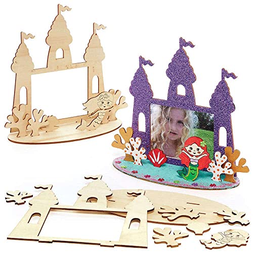 Baker Ross FC838 Meerjungfrau Holz Bilderrahmen zum Bemalen - 4er Pack, Bilderrahmen für Kinder zum Bemalen und Ausstellen Baker Ross FC838 Meerjungfrau Holz Bilderrahmen zum Bemalen - 4er Pack, Bilderrahmen für Kinder zum Bemalen und Ausstellen von Baker Ross
