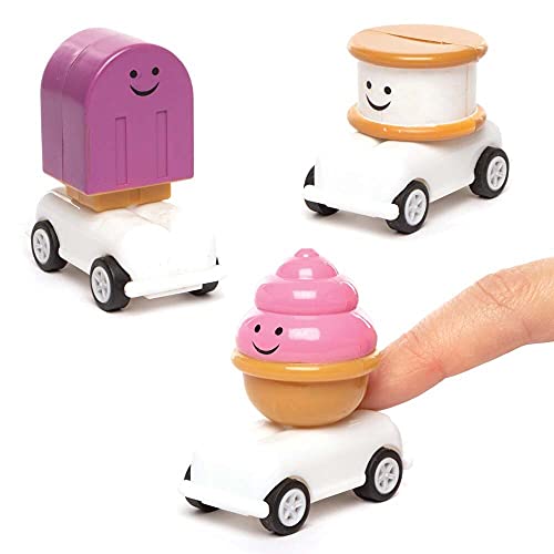 Baker Ross FE350 „Süßigkeiten“ Aufzieh-Lkws, Renner - 4 Stück Aufzieh-Autos, Kinderspielzeug, Partytütenfüller für Kinder Baker Ross FE350 „Süßigkeiten“ Aufzieh-Lkws, Renner - 4 Stück Aufzieh-Autos, Kinderspielzeug, Partytütenfüller für Kinder von Baker Ross