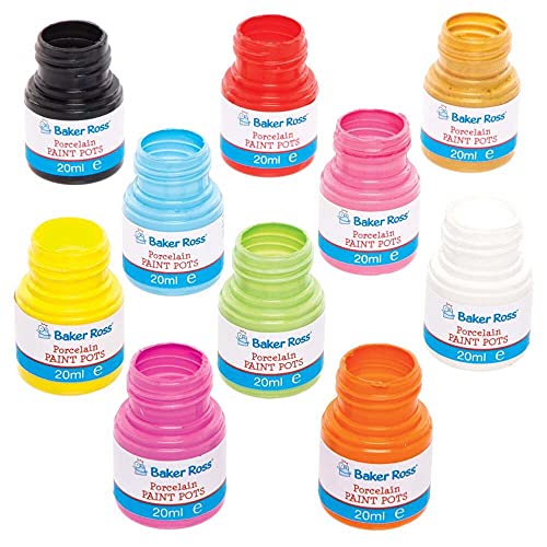 Baker Ross FE593 Porzellan-Maltöpfe - 10er-Pack, Keramikfarbe, Malsets für Kinder, Malen für Kinder Baker Ross FE593 Porzellan-Maltöpfe - 10er-Pack, Keramikfarbe, Malsets für Kinder, Malen für Kinder von Baker Ross