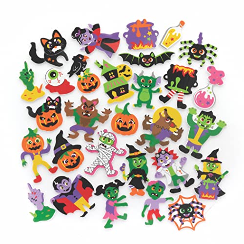 Baker Ross FE734 Halloween Schaumstoff Sticker - 200 Stück, Moosgummi Aufkleber für Kinder zum Basteln, Gestalten und Dekorieren von Baker Ross
