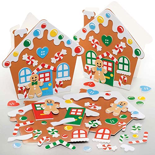 Baker Ross FE939 Lebkuchenhaus Karten Set - 6er Pack, Kartenrohlinge für die Kartenherstellung, Gestalte deine eigenen Weihnachtskarten, Ideal für Kinder Kunst und Bastelprojekte Baker Ross FE939 Lebkuchenhaus Karten Set - 6er Pack, Kartenrohlinge für die Kartenherstellung, Gestalte deine eigenen Weihnachtskarten, Ideal für Kinder Kunst und Bastelprojekte von Baker Ross