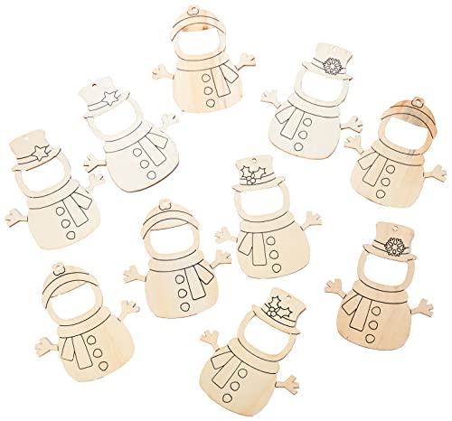 Baker Ross FE952 Schneemann Holz Bilderrahmen zum Bemalen - 10 Stück, Bilderrahmen für Kinder zum Bemalen und Aufhängen, Personalisierte Weihnachtsbaum Dekoration Baker Ross FE952 Schneemann Holz Bilderrahmen zum Bemalen - 10 Stück, Bilderrahmen für Kinder zum Bemalen und Aufhängen, Personalisierte Weihnachtsbaum Dekoration von Baker Ross