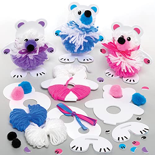 Baker Ross FE974 Eisbär Pom Pom Bastelset - 3er Pack, Weihnachtsbasteleien, Pom Pom Dekorationen für Kinder zum Basteln, Dekorieren und Ausstellen, kreative Aktivitäten für Kinder Baker Ross FE974 Eisbär Pom Pom Bastelset - 3er Pack, Weihnachtsbasteleien, Pom Pom Dekorationen für Kinder zum Basteln, Dekorieren und Ausstellen, kreative Aktivitäten für Kinder von Baker Ross
