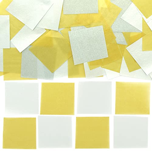 Baker Ross FE977 Gold und Silber Seidenpapier Quadrate- 3000 Stück, kreativer Kunst- und Bastelbedarf für Kinder, ideal für Bastelaktivitäten, Collagen und Displays von Baker Ross