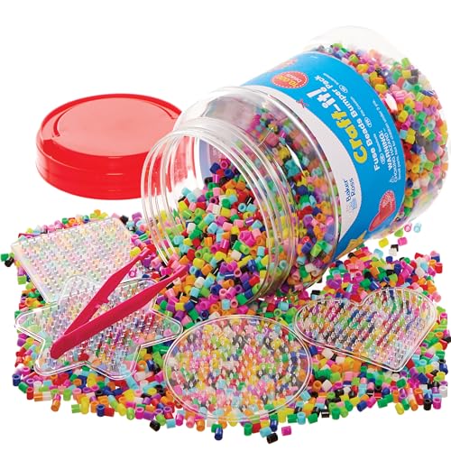 Baker Ross FN135 Sicherungsperlen-Stoßstange – 1 Stück, Bastelperlen für Kunst und Handwerk, Fuse Beads von Baker Ross