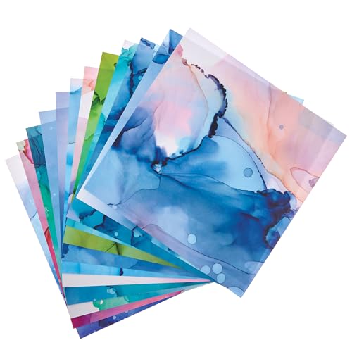 Baker Ross FN270 Regenbogen-Tinten Marmor bedrucktes Papier – Packung mit 48 bedruckten Papieren für Bastelarbeiten, Scrapbooking, Dekorationen, gemustertes Papier Baker Ross FN270 Regenbogen-Tinten Marmor bedrucktes Papier – Packung mit 48 bedruckten Papieren für Bastelarbeiten, Scrapbooking, Dekorationen, gemustertes Papier von Baker Ross