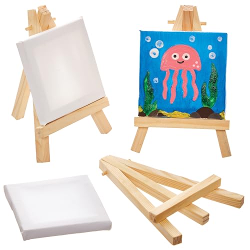 Baker Ross FN475 Mini-Leinwand- und Staffelei-Sets – 3er-Pack, kleine Leinwände, Sets, Partygeschenke und Partybeutel-Füllungen Baker Ross FN475 Mini-Leinwand- und Staffelei-Sets – 3er-Pack, kleine Leinwände, Sets, Partygeschenke und Partybeutel-Füllungen von Baker Ross